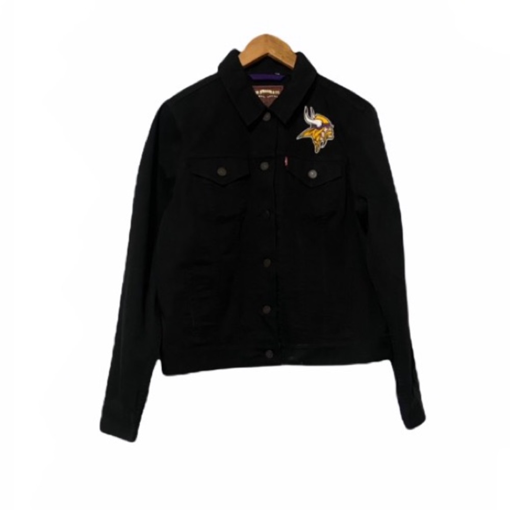 Levi’s Minnesota Vikings Denim Black Jacket